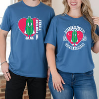 Funny Inappropriate The Perfect Pickle Matching T-Shirts For Couples