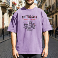 Funny Kitty Biscuits Bakery T-Shirt – We Knead Em, You Knead Em Cat Lover Tee