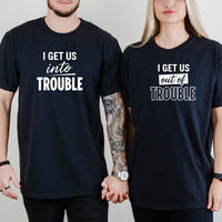 Get Into Trouble Duo Matching T-Shirts For Best Friends