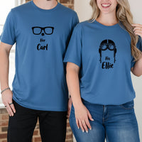 Her Carl His Ellie Matching T-Shirts For Couples