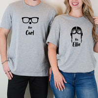 Her Carl His Ellie Matching T-Shirts For Couples