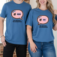 His Her No Exchanges and No Refunds Matching T-Shirts For Couples