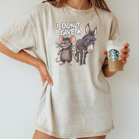 I Don’t Care Funny Donkey T-Shirt - Sarcastic Animal Graphic Tee