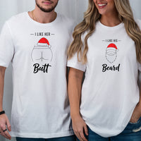 I Like His Beard I Live Her Butt Matching T-Shirts For Couples