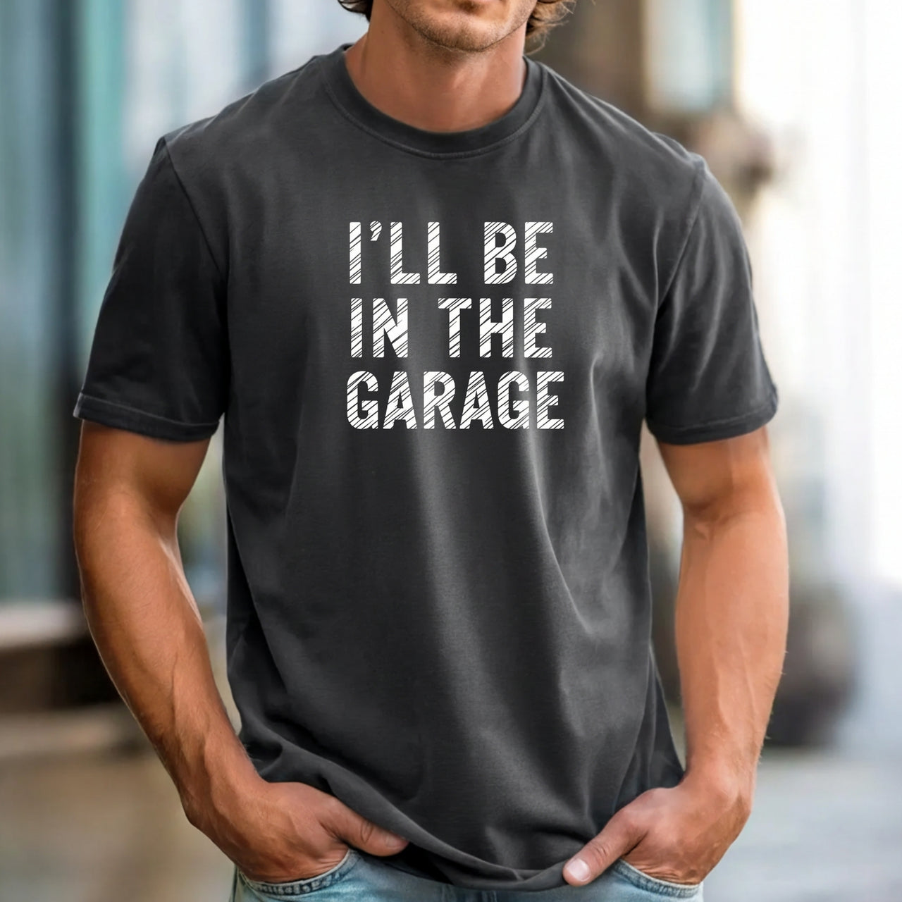 I'll Be In The Garage Shirt – Funny Unisex Graphic Tee