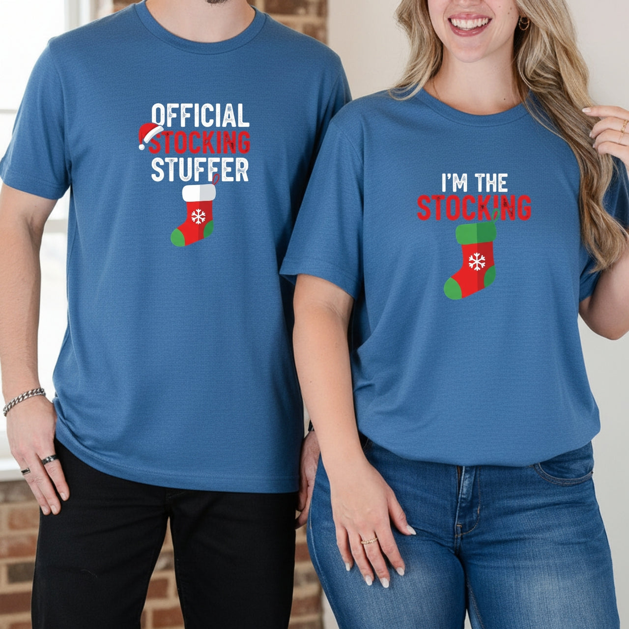 I'm The Stocking Official Stocking Stuffer Matching T-Shirts For Couples