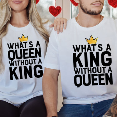King Queen Without Matching T-Shirts For Couples