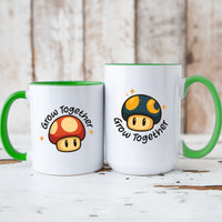 Mushroom Power Matching Mugs For Couples