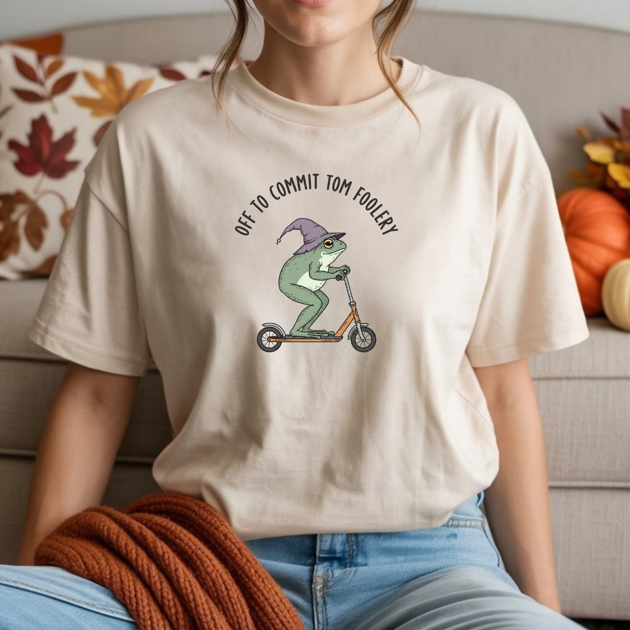 Off to Commit Tomfoolery Frog T-Shirt – Funny Weirdcore Meme Unisex Tee