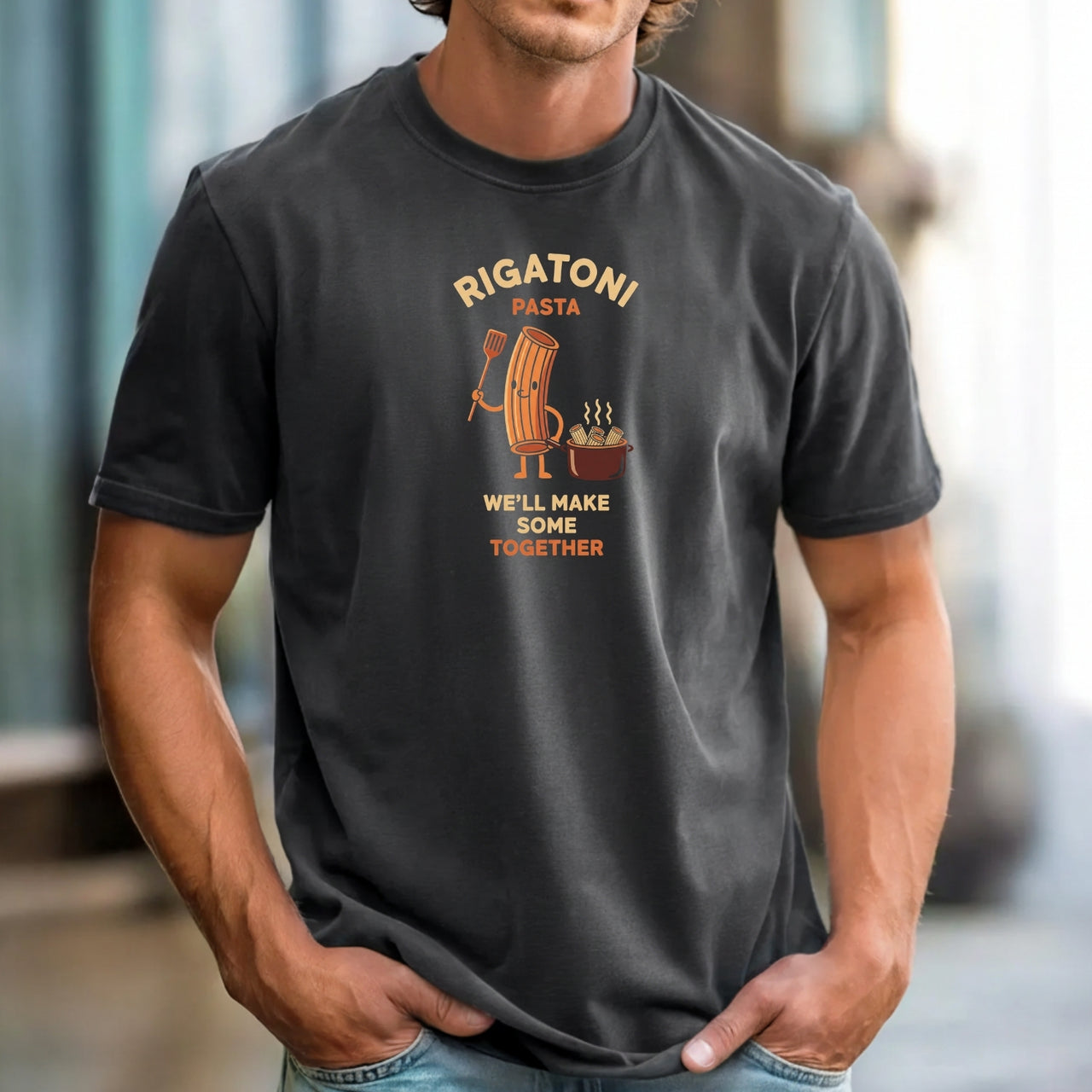 Rigatoni Pasta Meme Shirt – Funny Worm Inside Joke Unisex Tee
