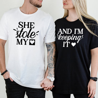 She Stole My Heart I'm Keeping It Matching T-Shirts For Couples