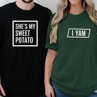 She's My Sweat Potato I Yam Matching T-Shirts For Couples
