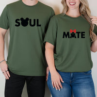 Soulmate Bowtie Matching T-Shirts For Couples