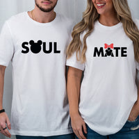 Soulmate Bowtie Matching T-Shirts For Couples