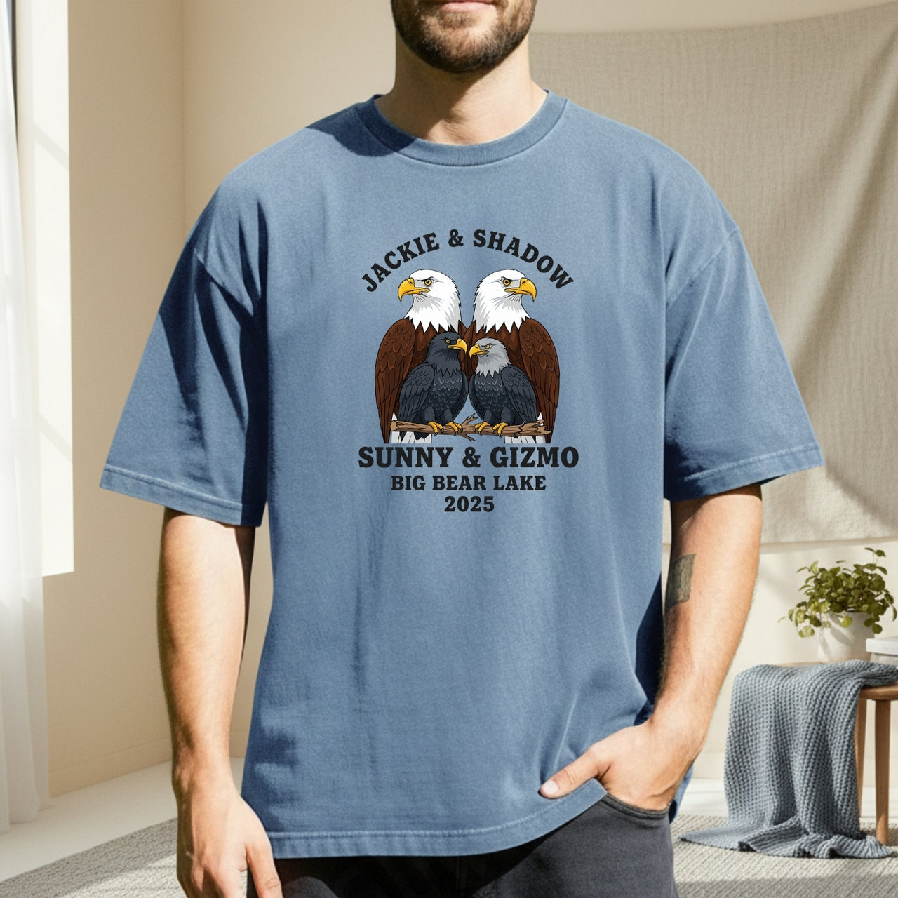 Sunny & Gizmo Bald Eagle T-Shirt – Cute Baby Eaglet Unisex Wildlife Tee