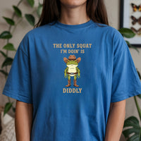 The Only Squat I'm Doin' Is Diddly T-Shirt – Funny Cowboy Frog Unisex Tee