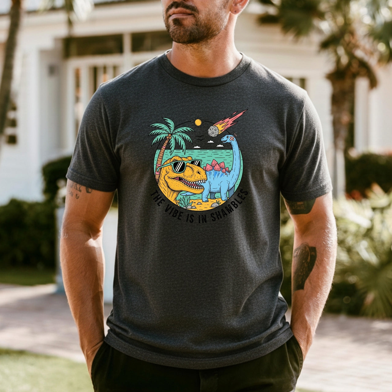 The Vibes Are In Shambles T-Shirt - Funny Sarcastic Meme Graphic Tee
