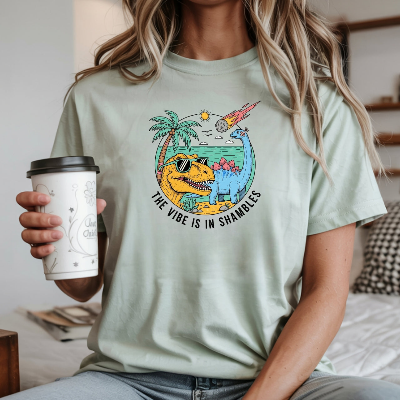 The Vibes Are In Shambles T-Shirt - Funny Sarcastic Meme Graphic Tee