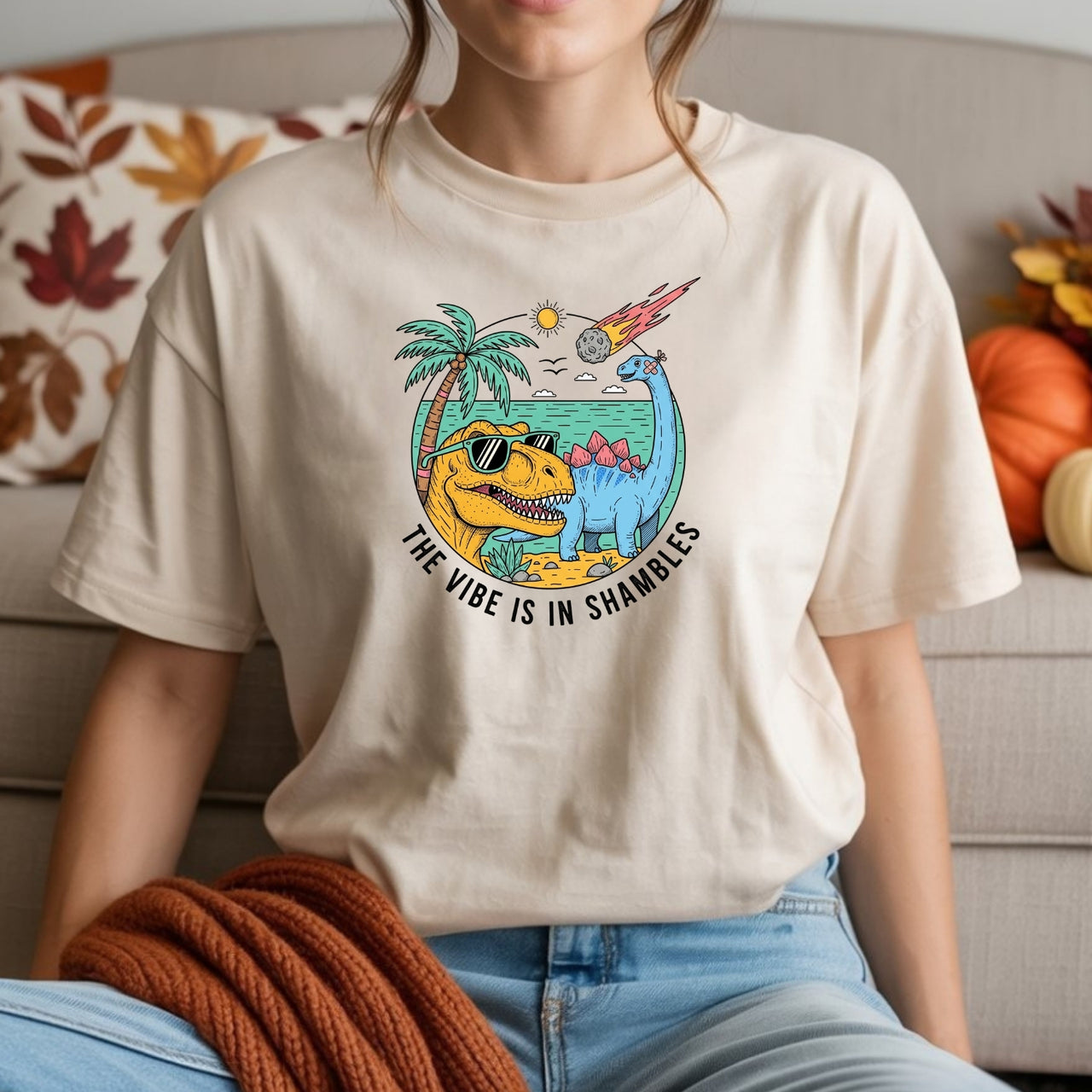The Vibes Are In Shambles T-Shirt - Funny Sarcastic Meme Graphic Tee