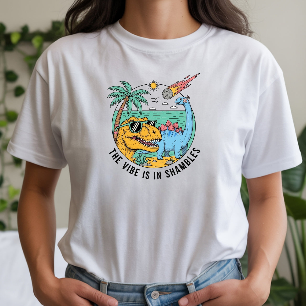 The Vibes Are In Shambles T-Shirt - Funny Sarcastic Meme Graphic Tee