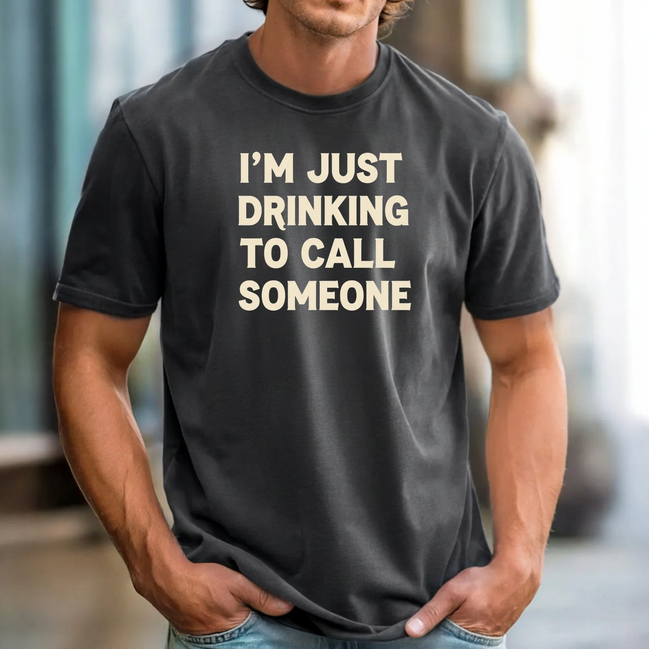 Vintage Inspired Drinking To Call Someone Unisex T-Shirt