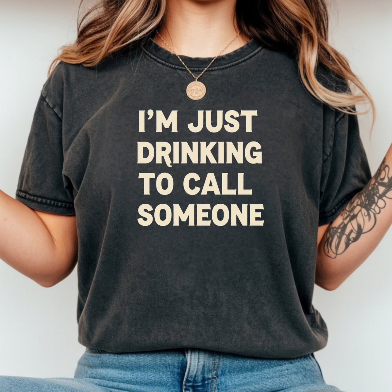 Vintage Inspired Drinking To Call Someone Unisex T-Shirt