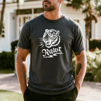 Vintage Rawr Roaring Tiger T-Shirt - Retro 90s Grunge Wild Animal Graphic Tee