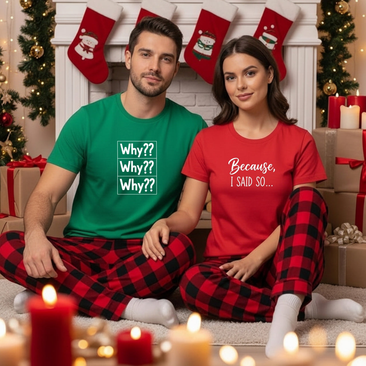 Why Because I Said So Matching T-Shirts For Couples