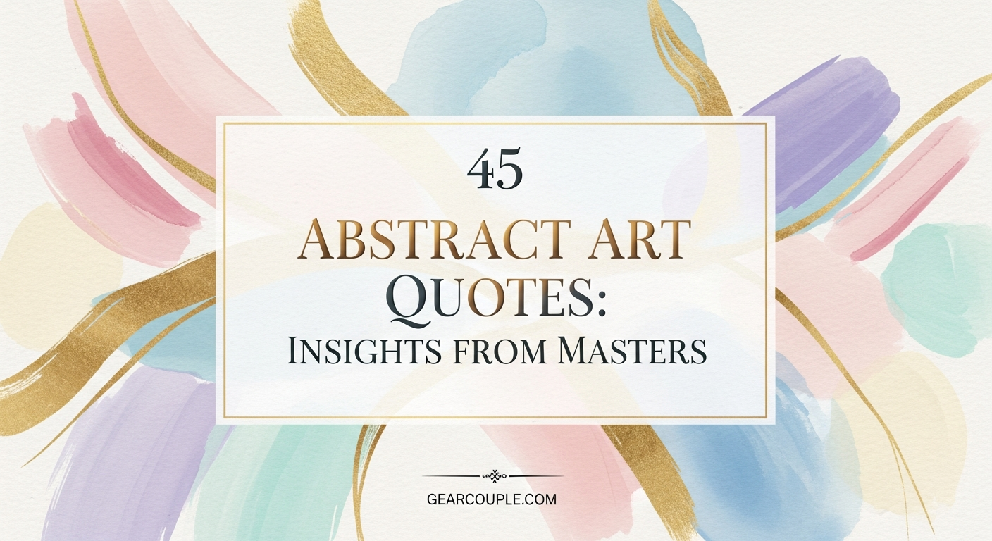 45 Abstract Art Quotes Insights from Masters – Gearcouple