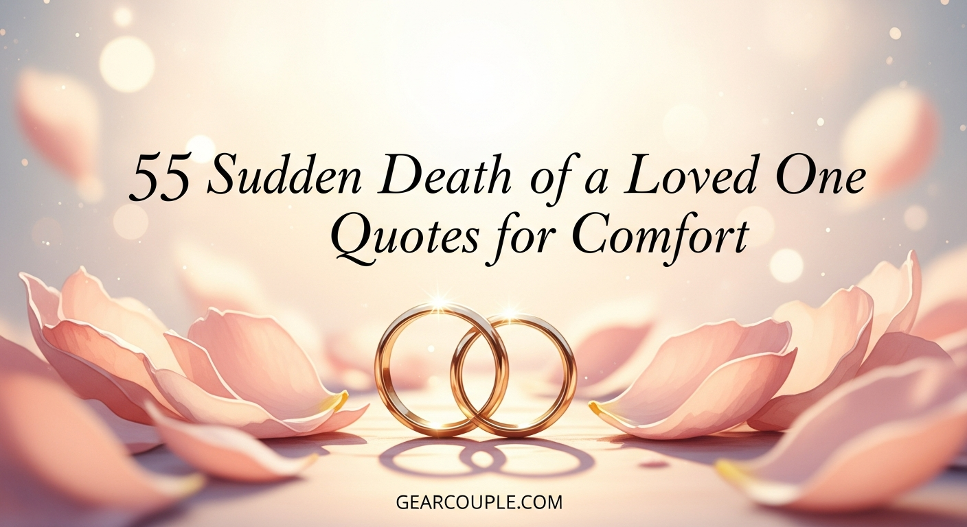 55 Sudden Death of a Loved One Quotes for Comfort