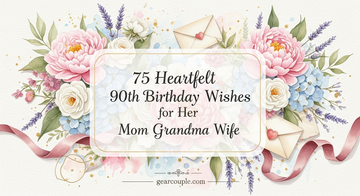 75 Heartfelt 90th Birthday Wishes for Her Mom Grandma Wife