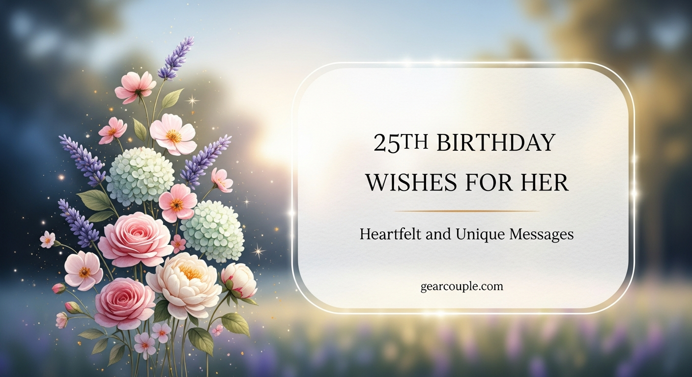 25th Birthday Wishes for Her Heartfelt and Unique Messages – Gearcouple