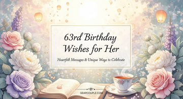 63rd Birthday Wishes for Her Heartfelt Messages Unique Ways to Celebrate