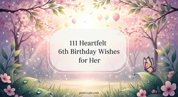 111 Heartfelt 6th Birthday Wishes for Her
