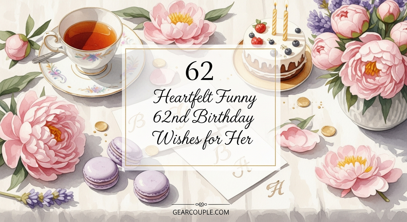 62 Heartfelt Funny 62nd Birthday Wishes for Her – Gearcouple