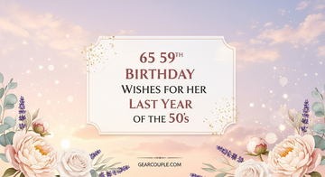 65 59th Birthday Wishes for Her Last Year of the 50s
