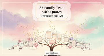 85 Family Tree with Quotes Templates and Art