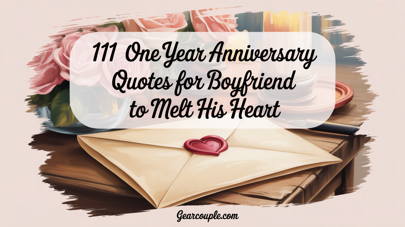 111 One Year Anniversary Quotes for Boyfriend to Melt His Heart