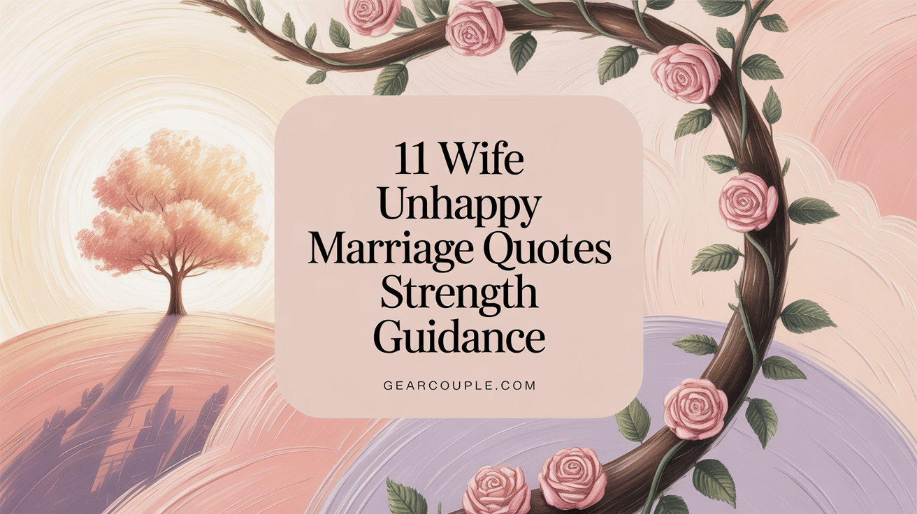 11 Wife Unhappy Marriage Quotes Strength Guidance
