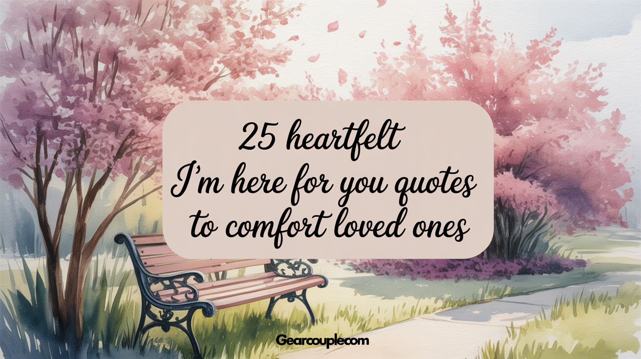 25 Heartfelt I'm Here For You Quotes to Comfort Loved Ones
