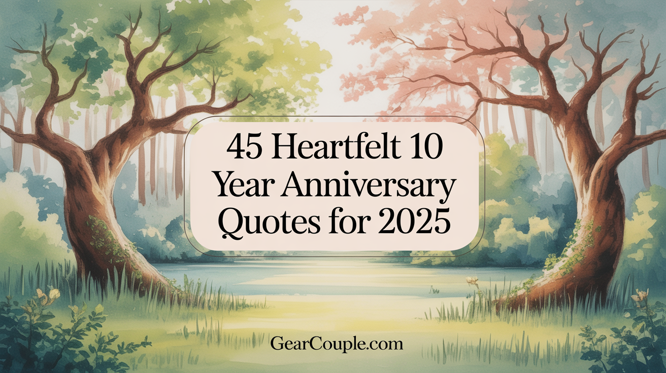 45 Heartfelt 10 Year Anniversary Quotes for 2025