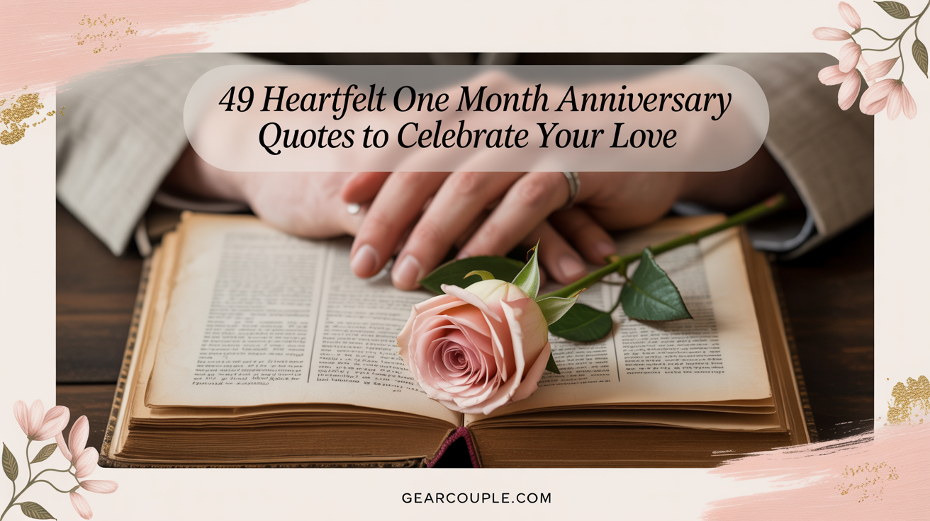 49 Heartfelt One Month Anniversary Quotes to Celebrate Your Love