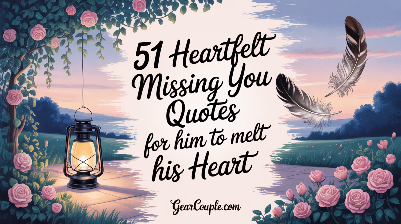 51 Heartfelt Missing You Quotes for Him to Melt His Heart
