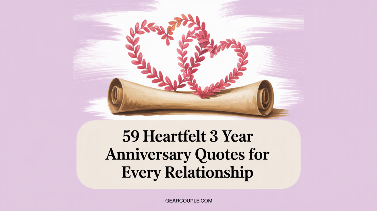 59 Heartfelt 3 Year Anniversary Quotes for Every Relationship
