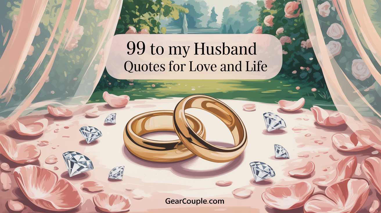 99 To My Husband Quotes for Love and Life