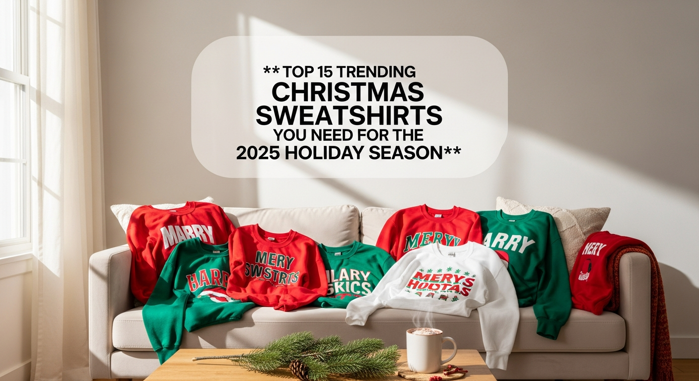 Top 15 Trending Christmas Sweatshirts You Need for the 2025 Holiday Season