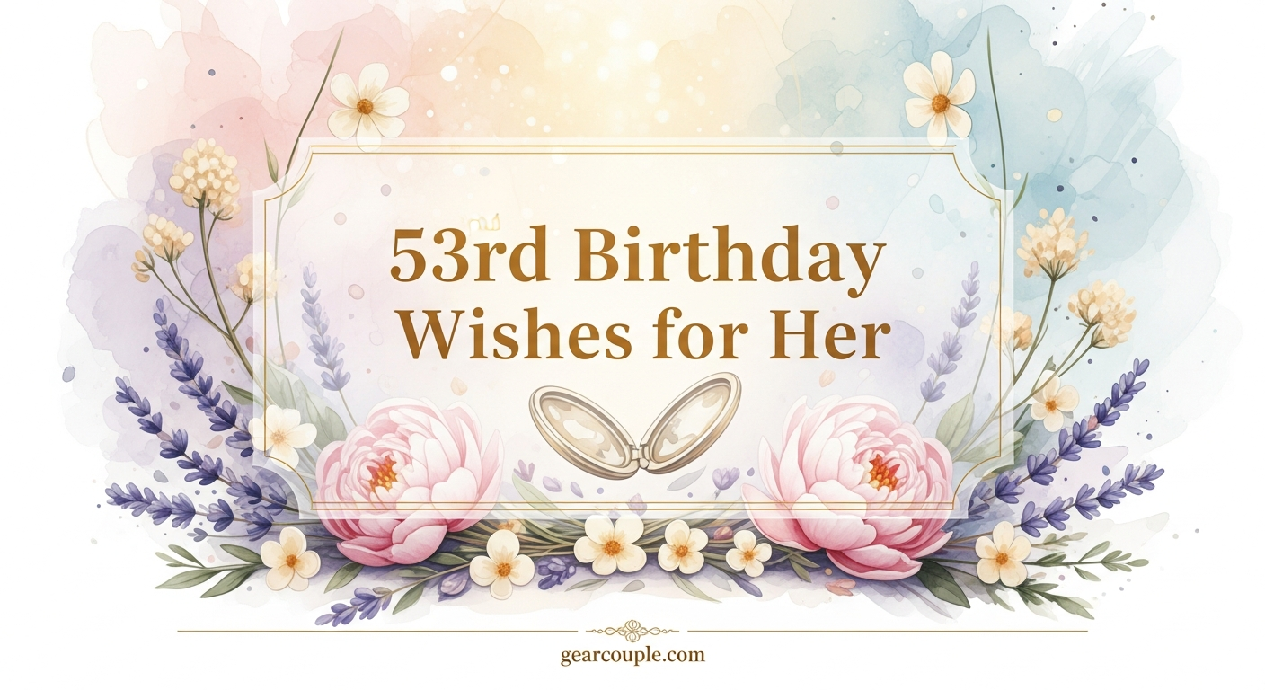 53rd Birthday Wishes for Her Heartfelt and Unique – Gearcouple