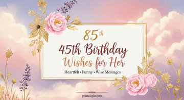 85 45th Birthday Wishes for Her Heartfelt Funny Wise Messages