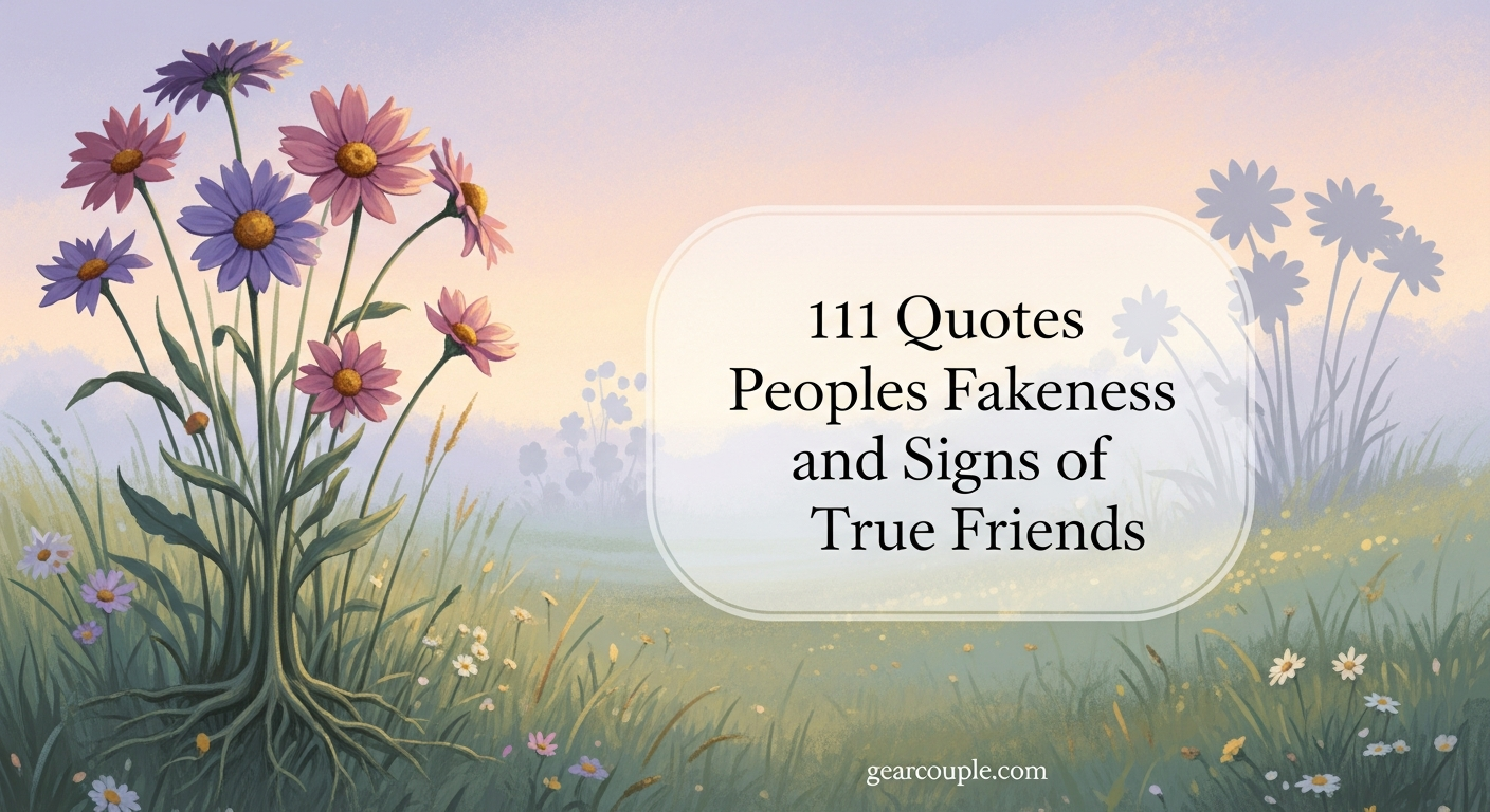 111 Quotes Peoples Fakeness and Signs of True Friends – Gearcouple