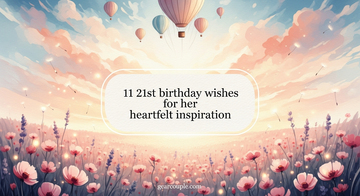 11 21st birthday wishes for her heartfelt inspiration